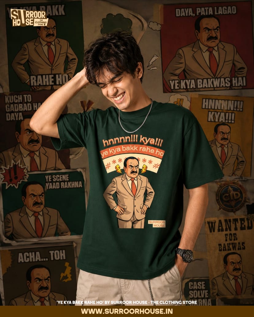 'Ye Kya Bakk Rahe Ho’ Luxury Oversized Unisex T-Shirt | 100% Cotton With Heavy Luxurious Feel